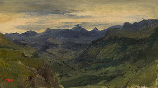 圣文森特山谷 The Valley of Saint-Vincent (1830; France                     )，西奥多·卢索