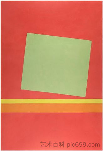 向米尔顿·艾弗里致敬 - 太阳盒 III Homage to Milton Avery - Sun-Box III (1969)，西奥多罗斯·斯塔莫斯