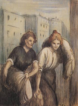 洗衣店 Laundresses (1897)，索菲尔·史坦林