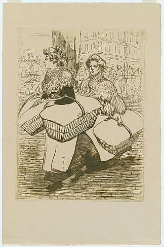 洗衣店扛着林嫩 Laundresses are carrying linnen (1898)，索菲尔·史坦林