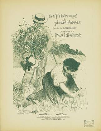 春天有满满的眼镜 Le Printemps a Pleins Verres (1897)，索菲尔·史坦林