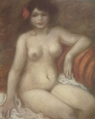 坐着的裸体 Seated Nude (1900)，索菲尔·史坦林