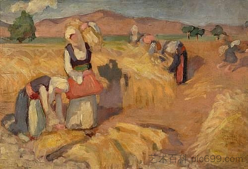 收获 Harvesting (c.1925 - c.1930)，奥弗拉斯特