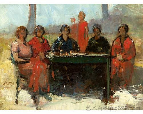 晚宴嘉宾 The dinner guests (c.1930 - c.1935)，奥弗拉斯特