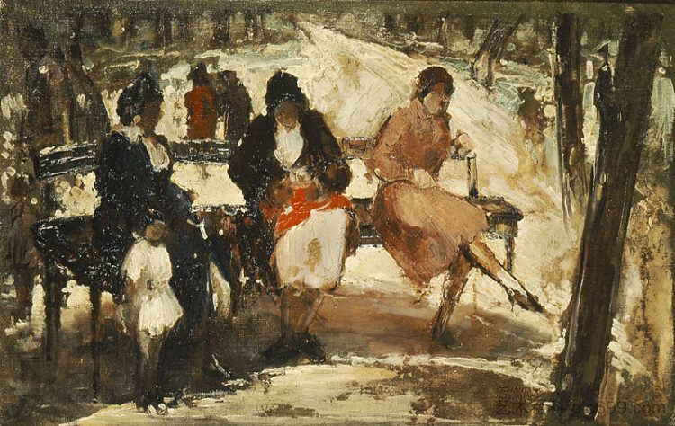 皇家花园中的女人 Women in the Royal Gardens (1937),奥弗拉斯特