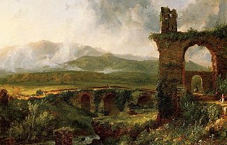 蒂沃利附近的景色（早晨） A View near Tivoli (Morning) (1832)，托马斯·科尔