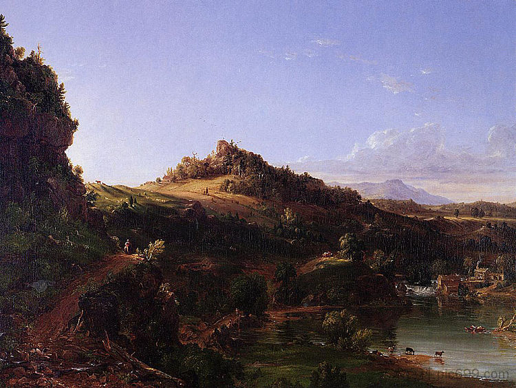 卡茨基尔风景 Catskill Scenery (1833)，托马斯·科尔