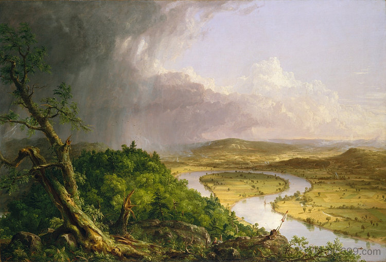 牛轭 The Oxbow (1836)，托马斯·科尔