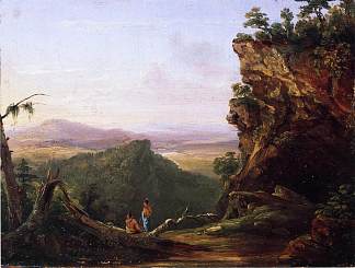印第安人观赏景观 Indians Viewing Landscape，托马斯·科尔