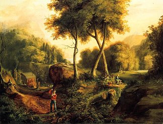 景观 Landscape (1845)，托马斯·科尔