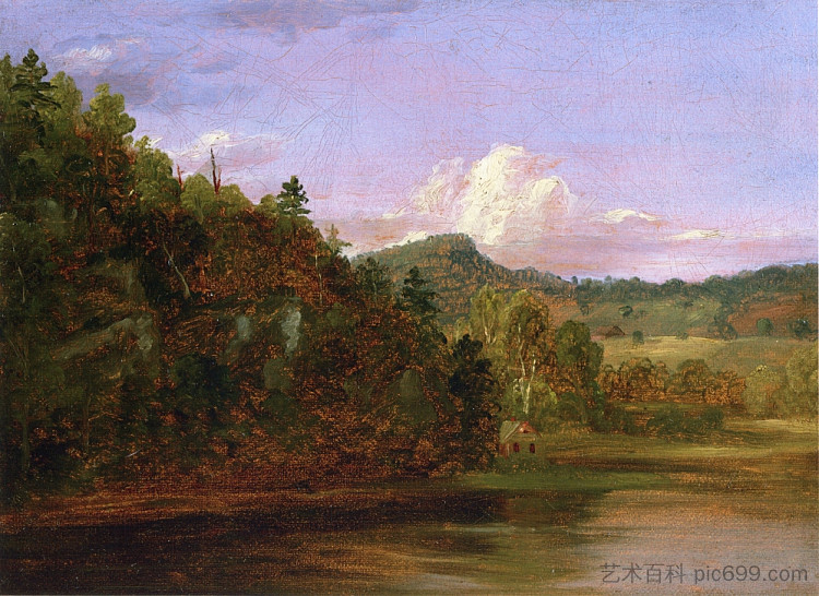 景观（夏季的美国湖） Landscape (American Lake in Summer)，托马斯·科尔