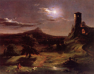 月光 Moonlight (1834)，托马斯·科尔