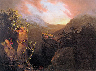 山日出 Mountain Sunrise (1826)，托马斯·科尔