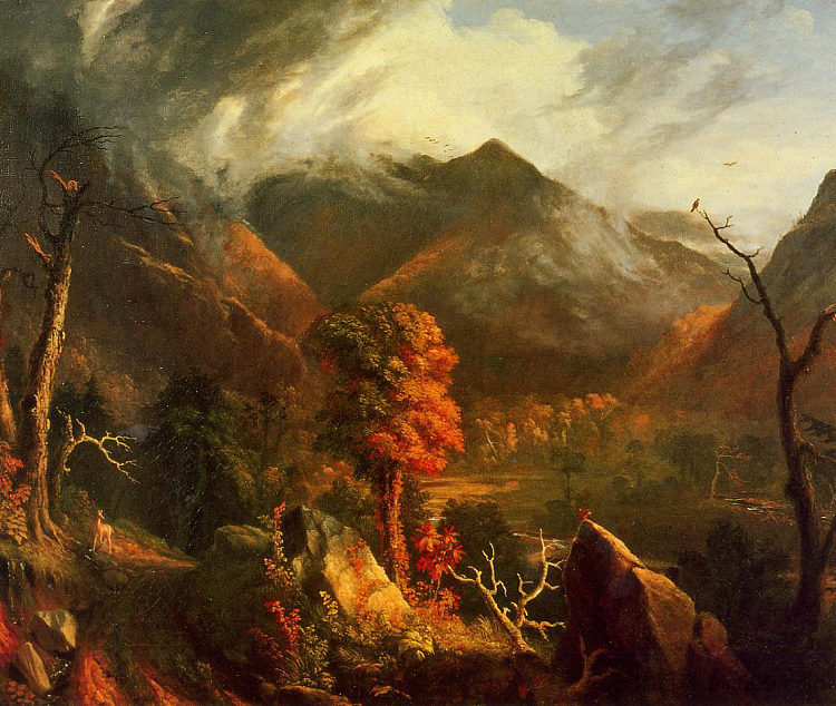日落时的宁静(白山的傍晚) Peace at Sunset (Evening in the White Mountains),托马斯·科尔