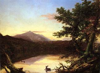 施伦湖 Schroon Lake (1840)，托马斯·科尔