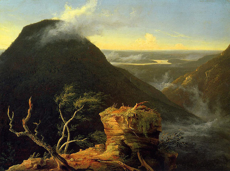 哈德逊河上阳光明媚的早晨 Sunny Morning on the Hudson River (1827)，托马斯·科尔