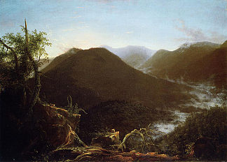 卡茨基尔山脉的日出 Sunrise in the Catskill Mountains (1826)，托马斯·科尔