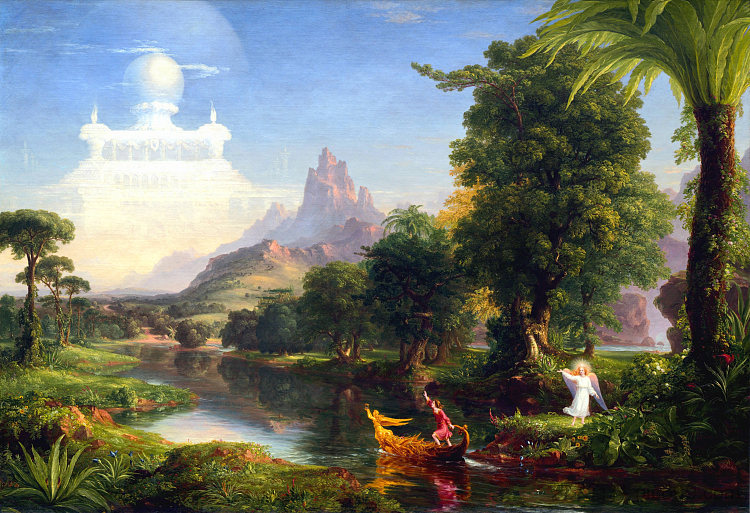 生命之旅:青春 The Voyage of Life: Youth (1842),托马斯·科尔