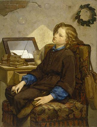 白日梦 Daydreams (1859)，托马斯·库图尔
