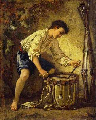 年轻的鼓手 The Young Drummer (1857)，托马斯·库图尔