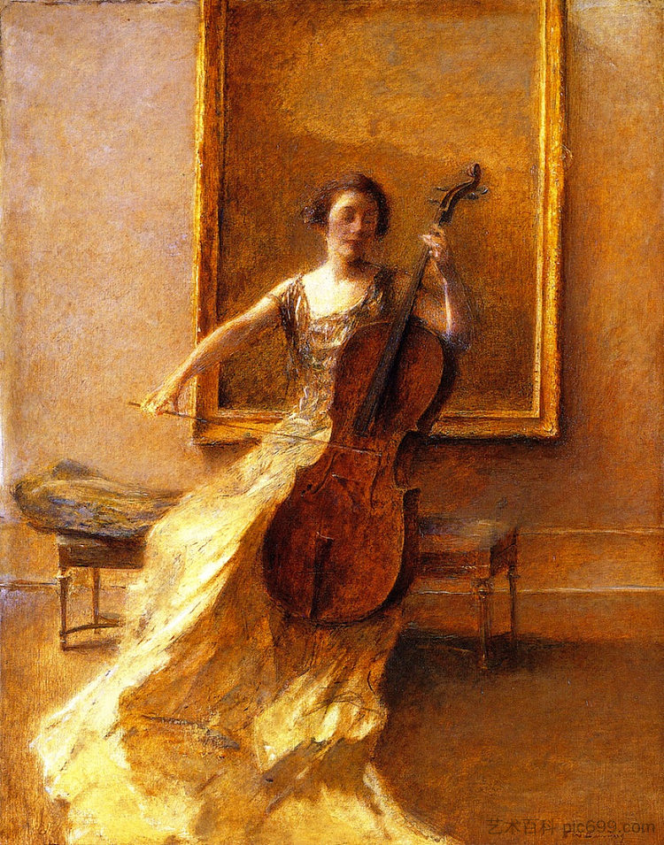 提琴女士 Lady with a Cello，托马斯·杜因