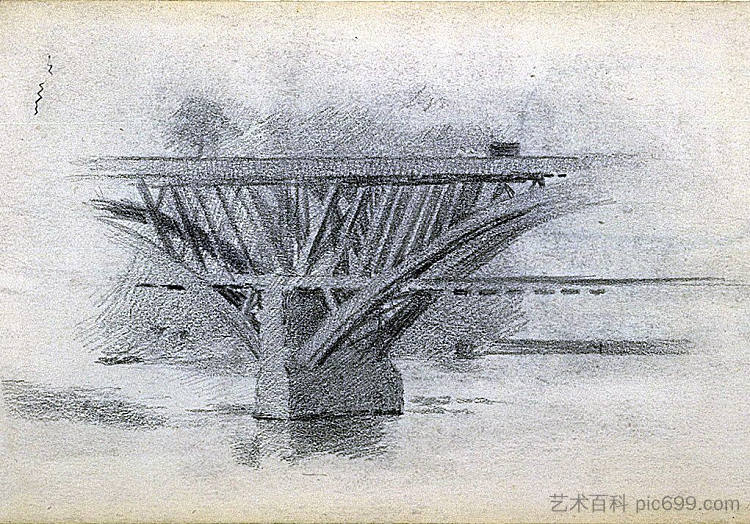 吉拉德大道大桥图纸 Drawing Of Girard Avenue Bridge，托马斯·伊肯斯