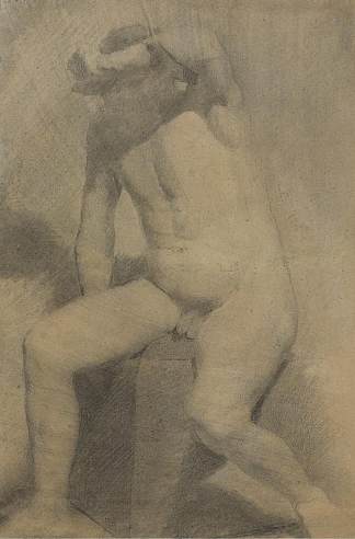 裸体男人坐着 Nude Man Seated，托马斯·伊肯斯