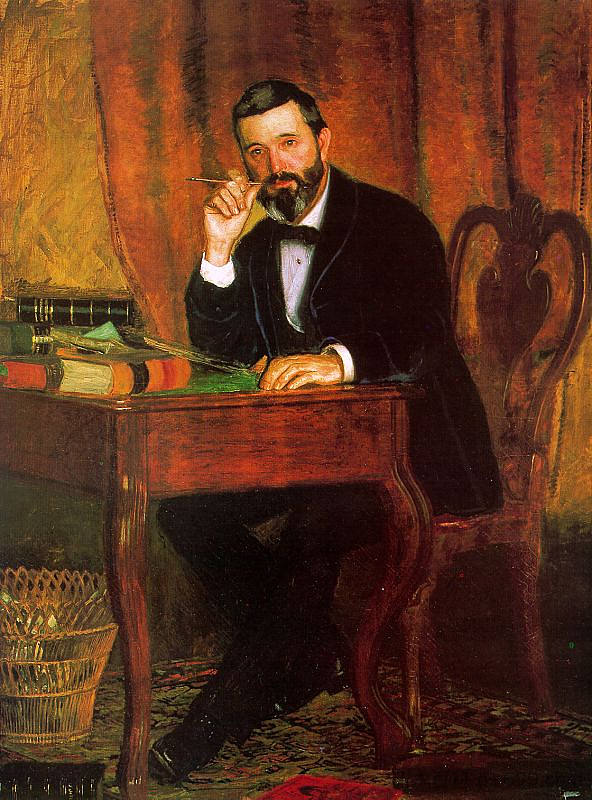 霍雷肖·伍德博士的肖像 Portrait of Dr. Horatio C Wood (1886)，托马斯·伊肯斯