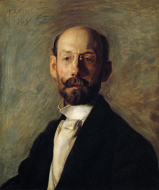 弗兰克·林顿的肖像 Portrait of Frank B. A. Linton (1904)，托马斯·伊肯斯