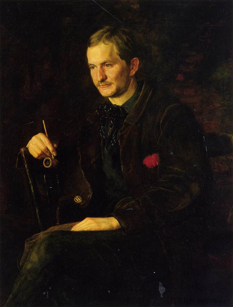 詹姆斯·赖特的肖像 Portrait of James Wright (1890)，托马斯·伊肯斯