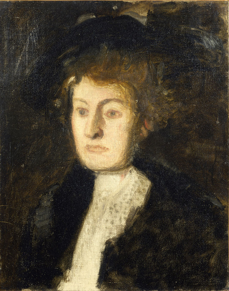 玛丽·帕金斯小姐的肖像 Portrait of Miss Mary Perkins (c.1902),托马斯·伊肯斯