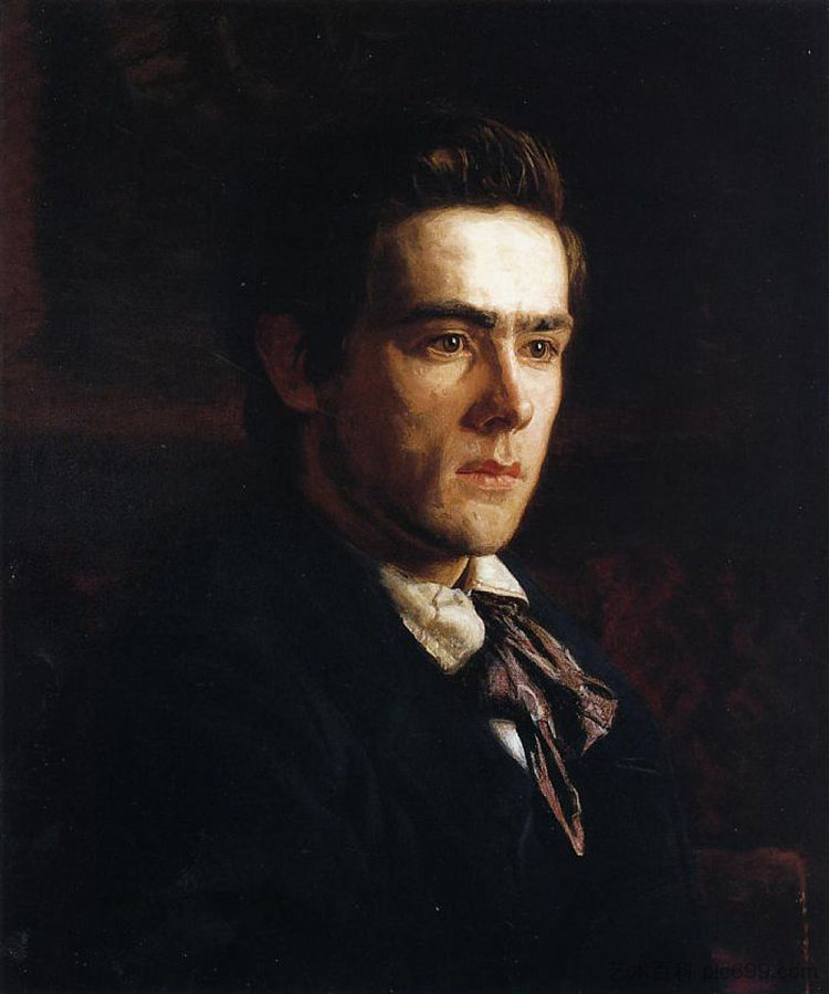 塞缪尔·默里的肖像 Portrait of Samuel Murray (1889)，托马斯·伊肯斯