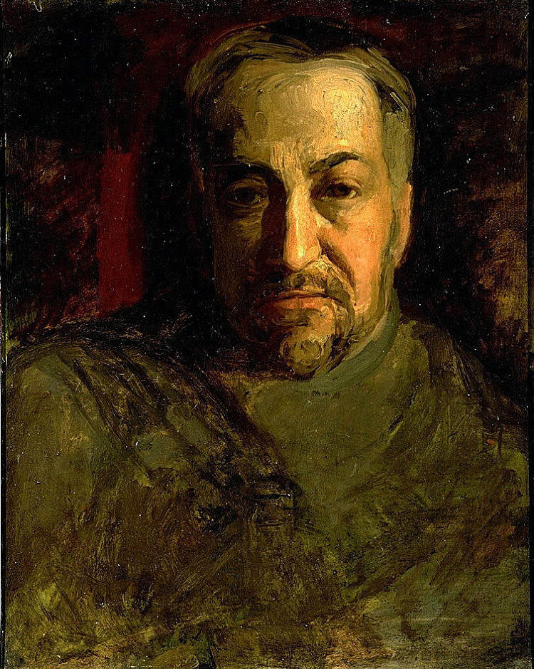 自画像 Self-portrait (c.1902)，托马斯·伊肯斯