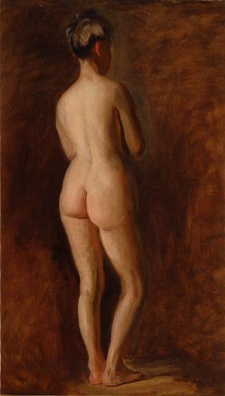 站立的女性裸体 Standing Female Nude (1908)，托马斯·伊肯斯