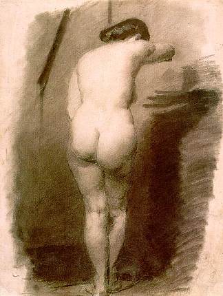 裸体站立 Standing Nude (1876)，托马斯·伊肯斯