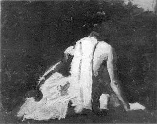 阿卡迪亚人学习 Study for an Arcadian (1870 – 1910)，托马斯·伊肯斯