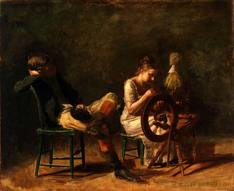 求爱 The Courtship (1876)，托马斯·伊肯斯