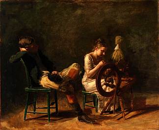 求爱 The Courtship (1876)，托马斯·伊肯斯