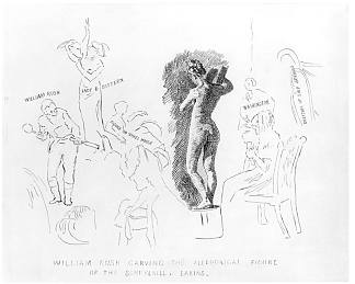 威廉·拉什雕刻斯库尔基尔的寓言人物 William Rush Carving The Allegorical Figure Of The Schuylkill，托马斯·伊肯斯