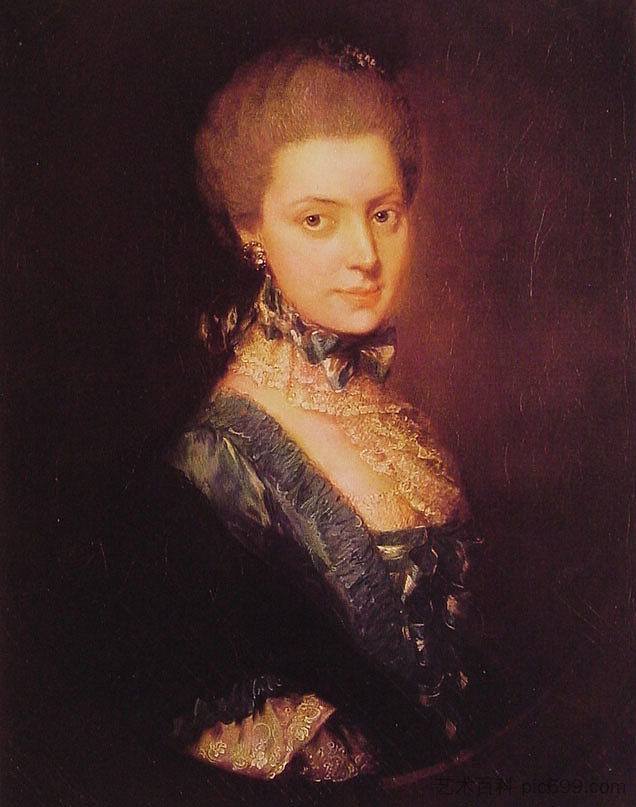 伊丽莎白·沃茨利 Elizabeth Wrottesley (1764 - 1765)，托马斯·庚斯博罗