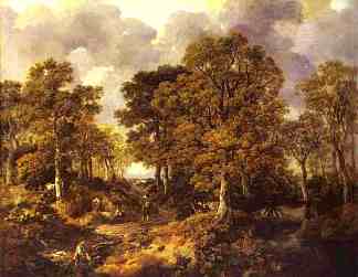 森林（康纳德伍德） Forest (Cornard Wood) (c.1746 – c.1747)，托马斯·庚斯博罗
