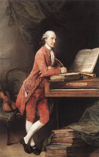 约翰·克里斯蒂安·费舍尔 Johann Christian Fischer (c.1780)，托马斯·庚斯博罗