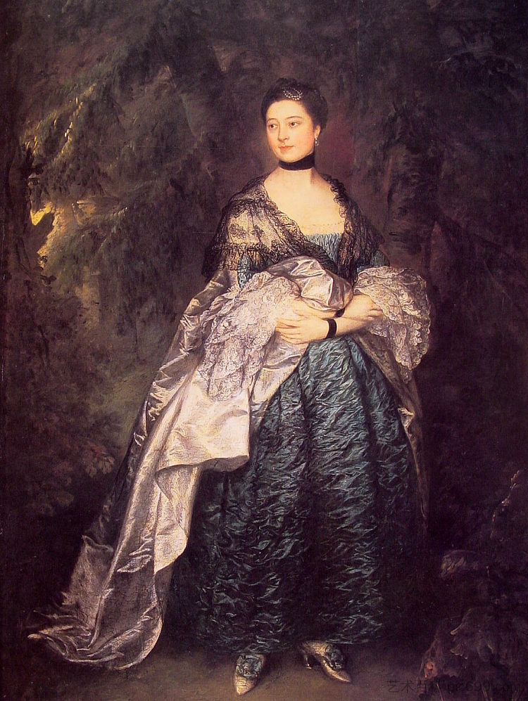 阿尔斯顿夫人 Lady Alston (c.1761 - c.1762)，托马斯·庚斯博罗