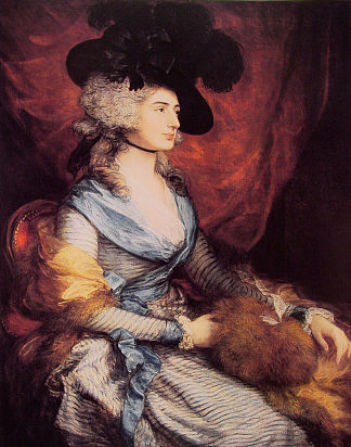 Sarah Siddons夫人，女演员 Mrs. Sarah Siddons, the actress (1785)，托马斯·庚斯博罗