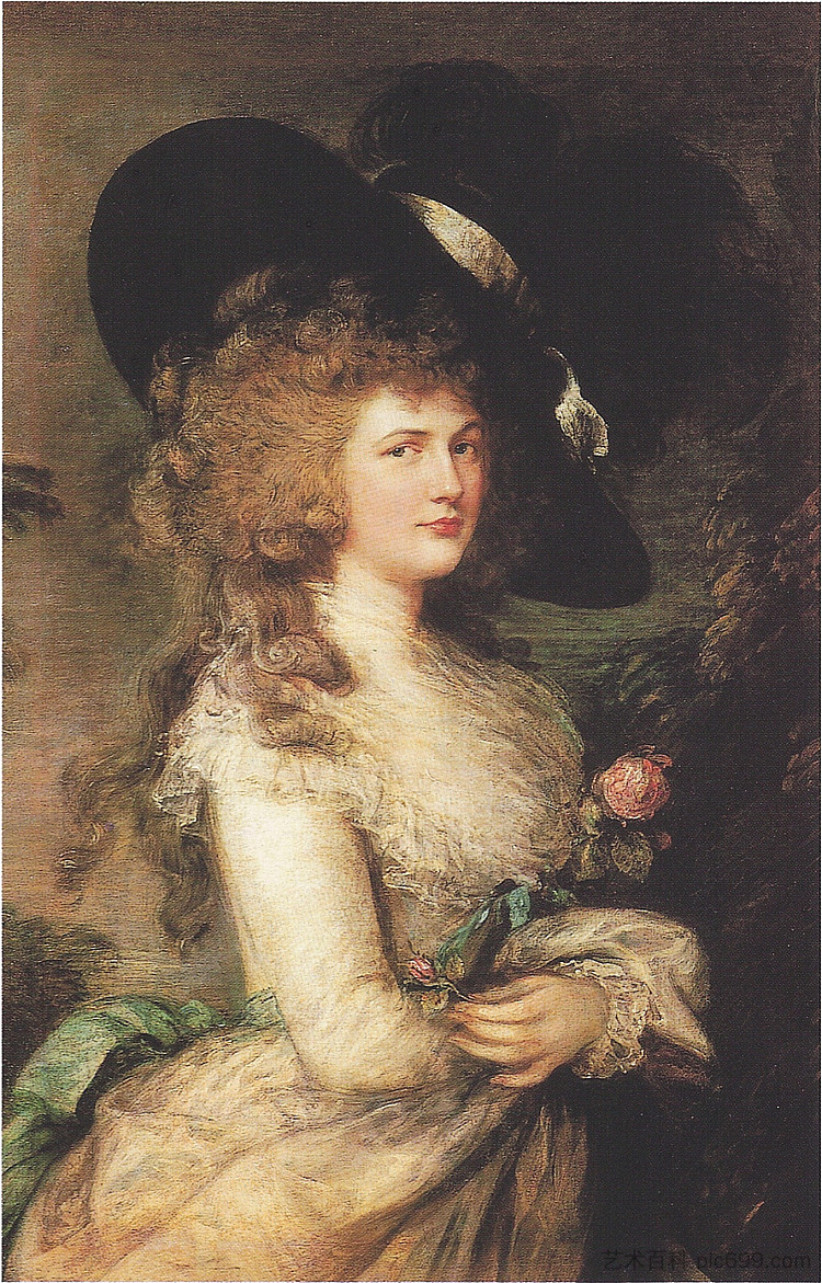 乔治亚娜·卡文迪什夫人,德文郡公爵夫人 Lady Georgiana Cavendish, Duchess of Devonshire,托马斯·庚斯博罗