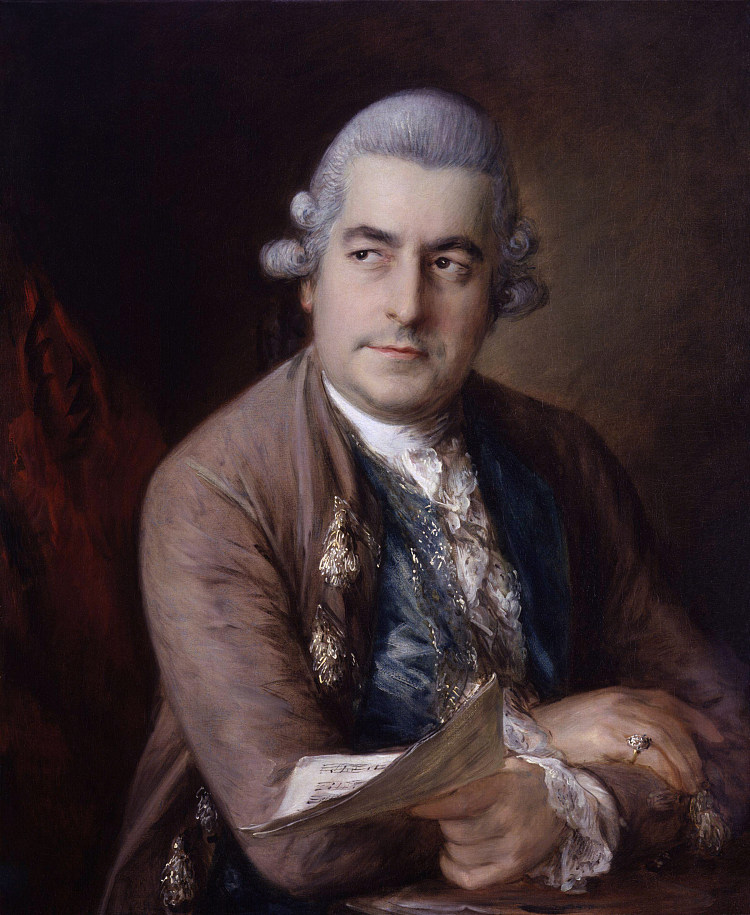 约翰·克里斯蒂安·巴赫的肖像 Portrait of Johann Christian Bach (1776)，托马斯·庚斯博罗