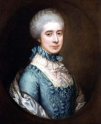 奥斯夫人的肖像 Portrait of Mrs. Awse (1767)，托马斯·庚斯博罗