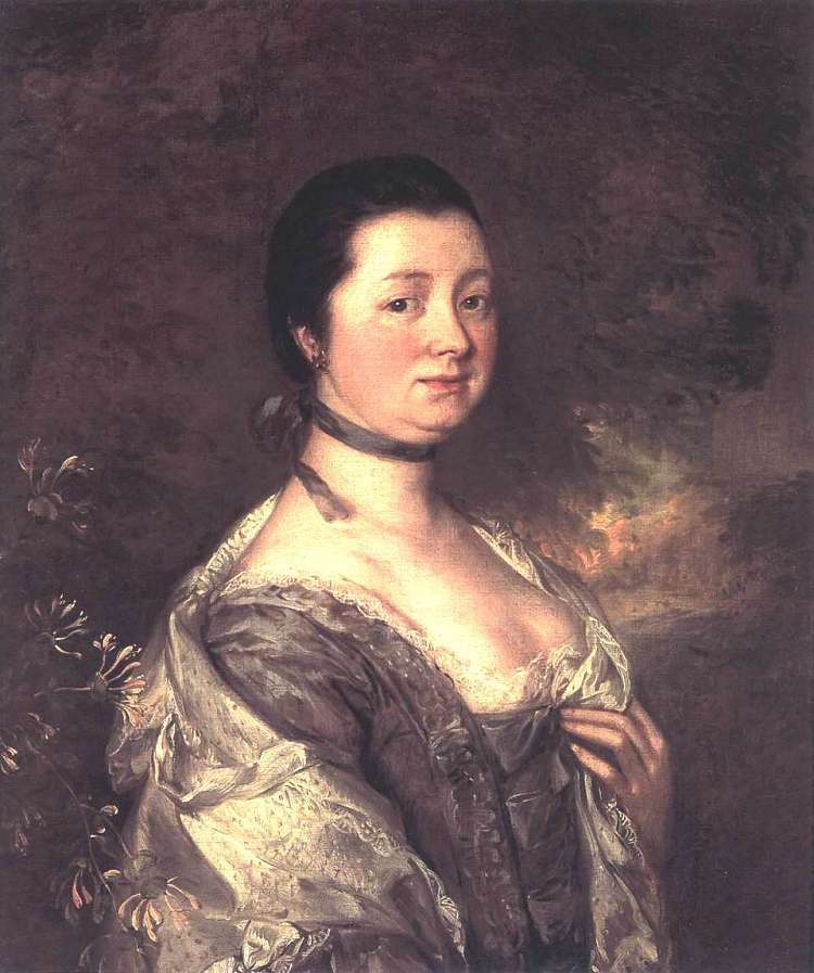 艺术家的妻子 The Artist's Wife (c.1758)，托马斯·庚斯博罗