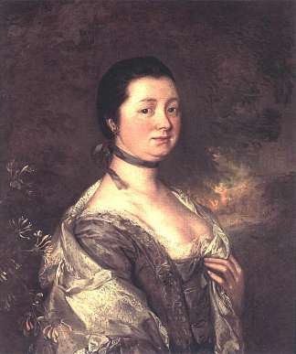 艺术家的妻子 The Artist’s Wife (c.1758)，托马斯·庚斯博罗