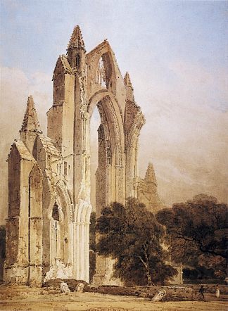 吉斯伯勒修道院，约克郡 Guisborough Priory, Yorkshire (1801)，托马斯·格尔丁